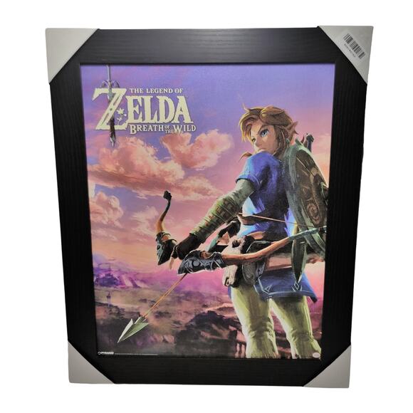 Nintendo The Legend Of Zelda: Breath Of The Wild Large Framed Canvas Wall Art - Picture 1 of 4